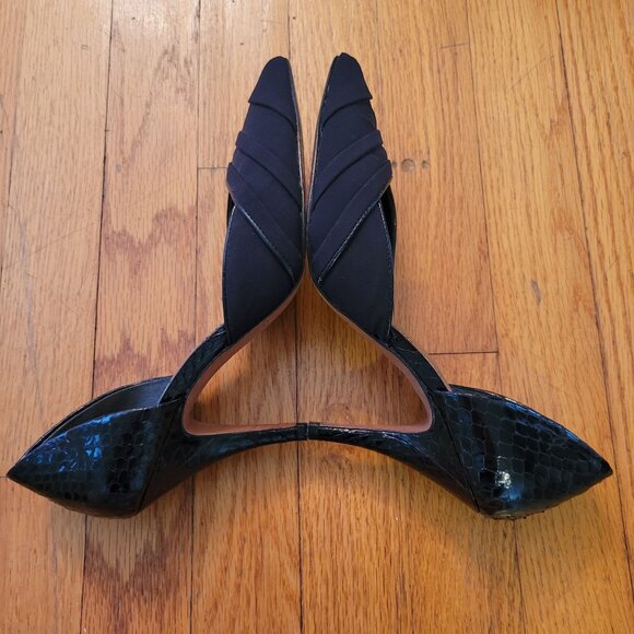 Donald J Pliner 7M Black‎ Pointed Toe Pumps Heels D'Orsay TRYNA - Picture 6 of 8